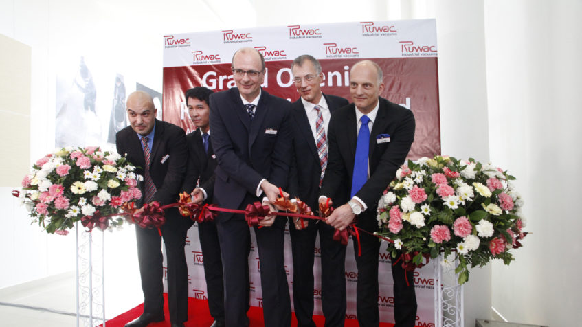 Grand Opening of RUWAC Asia production plant and regional training center in November 2013